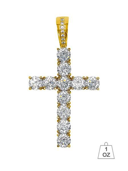 ✝️ Cross Pendant Stone