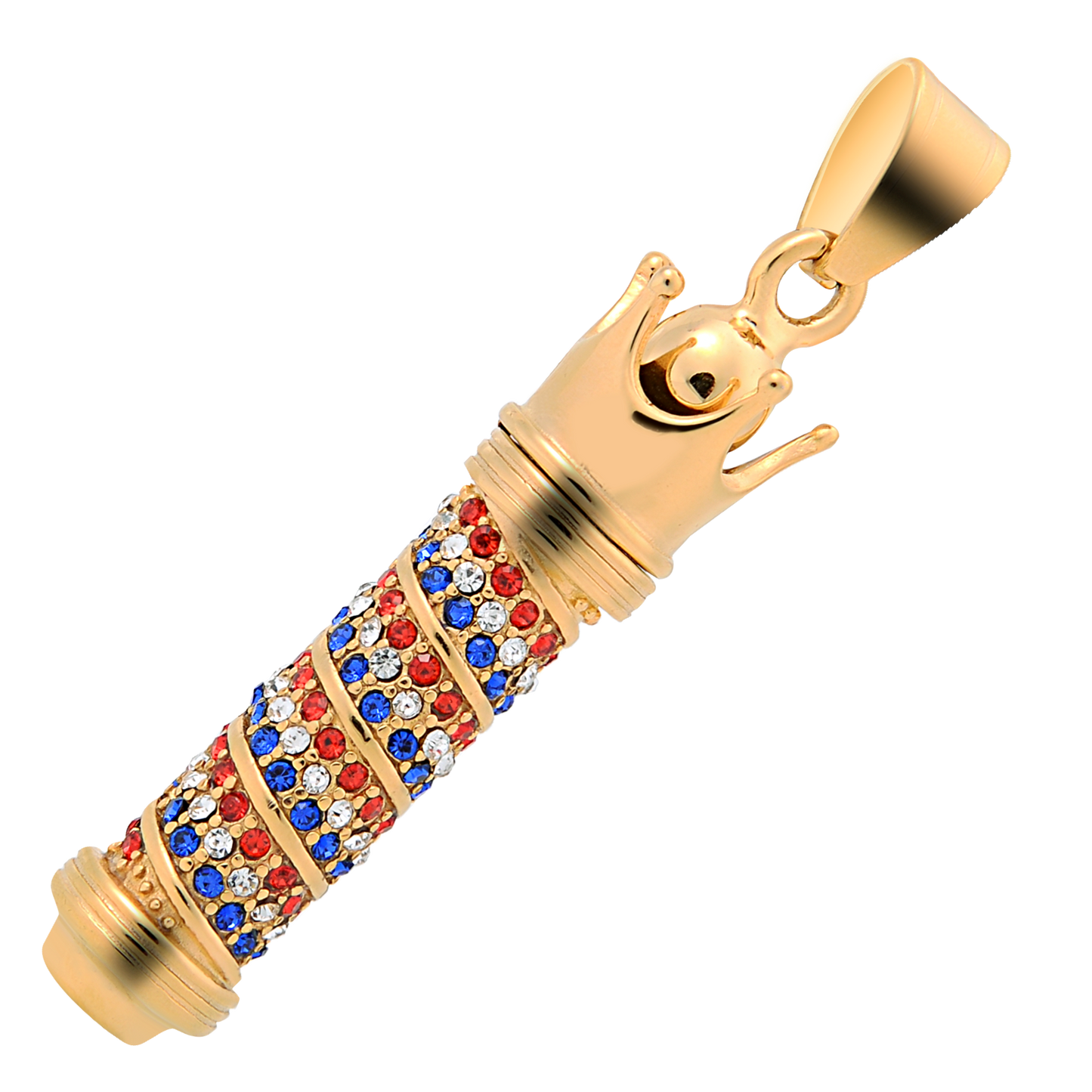 💈 Barber Pole Steel Pendant