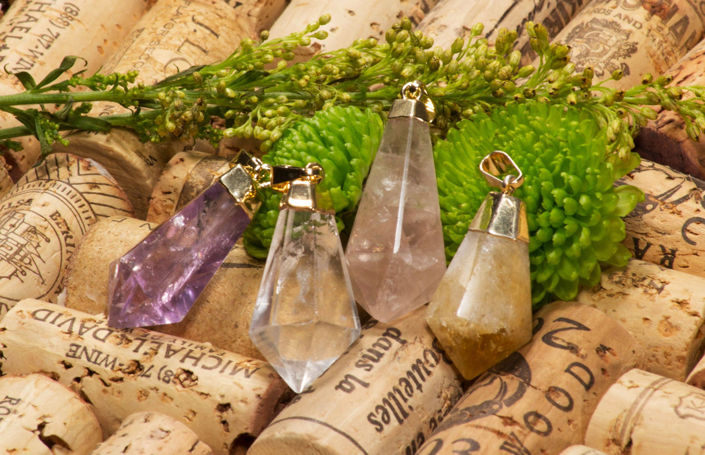 🔮 Crystal Pendant Necklaces