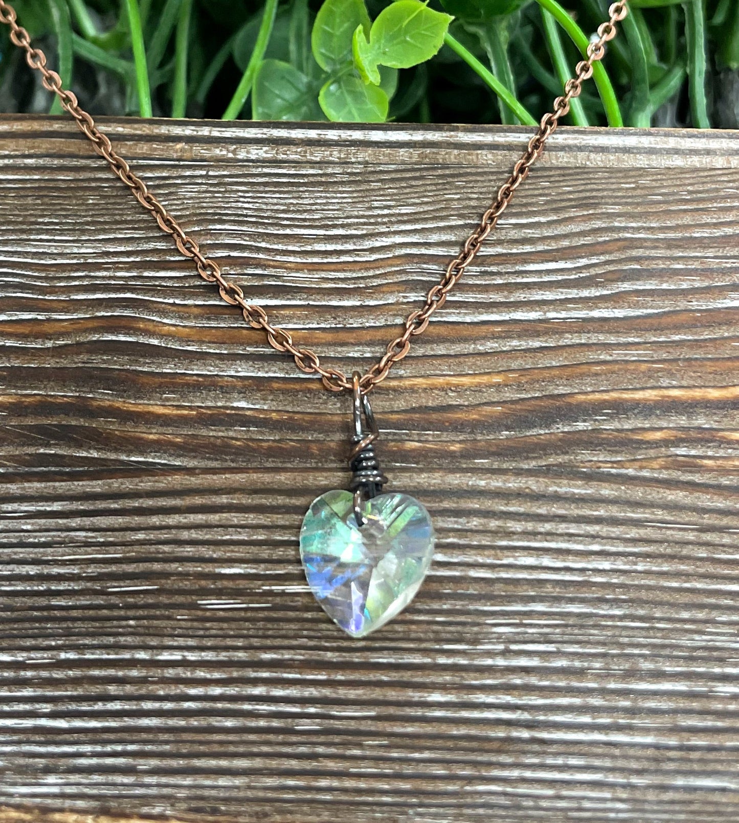 ❤️ Glass Crystal Heart Pendant