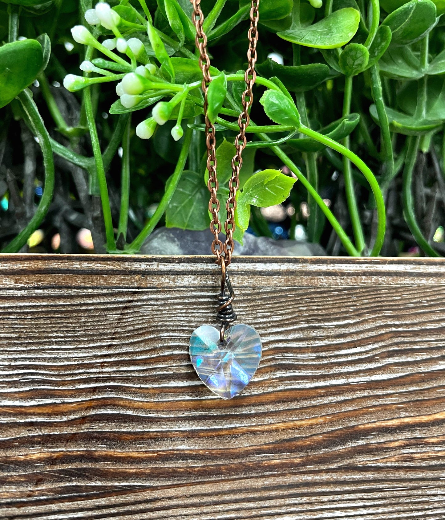 ❤️ Glass Crystal Heart Pendant