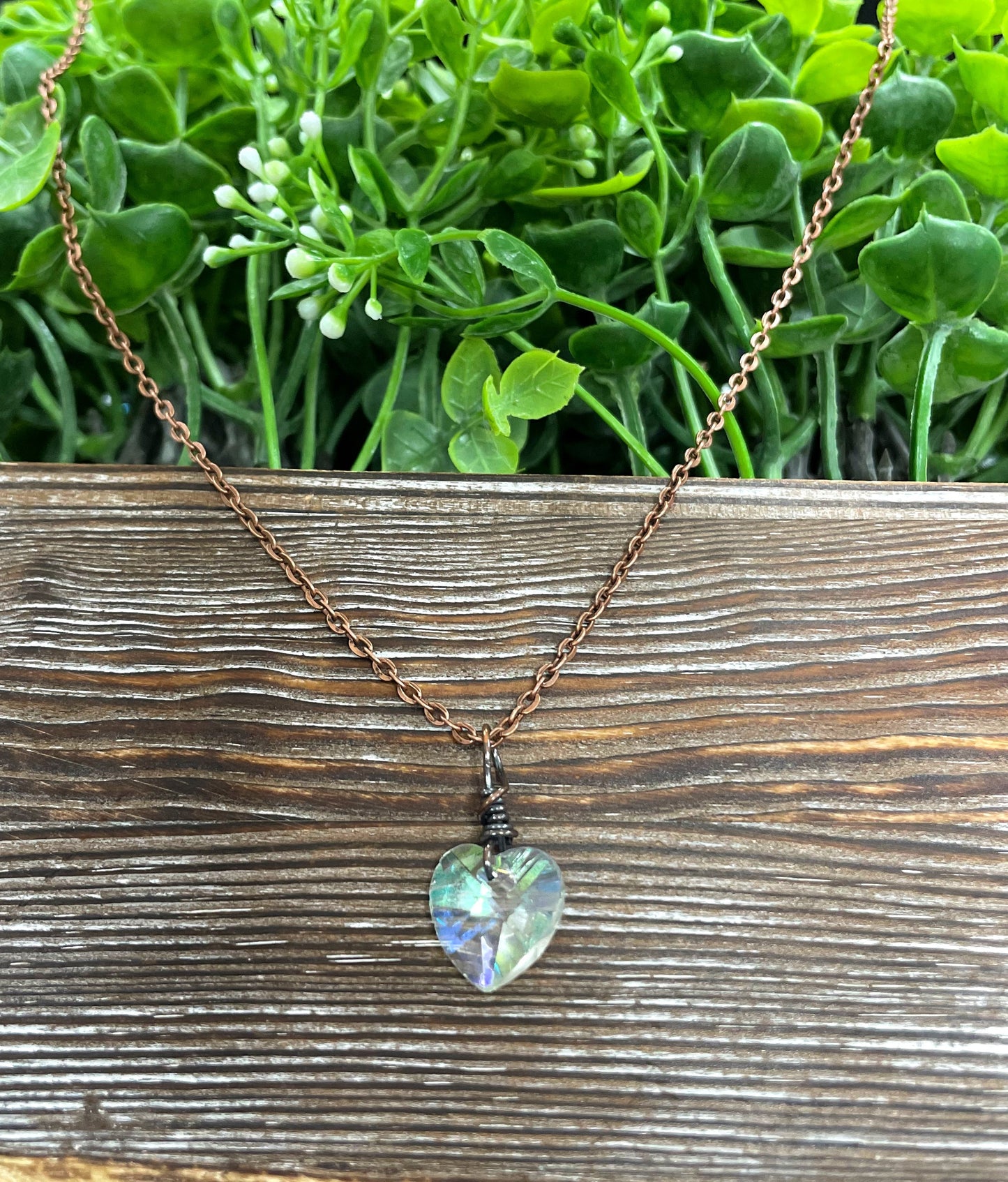 ❤️ Glass Crystal Heart Pendant